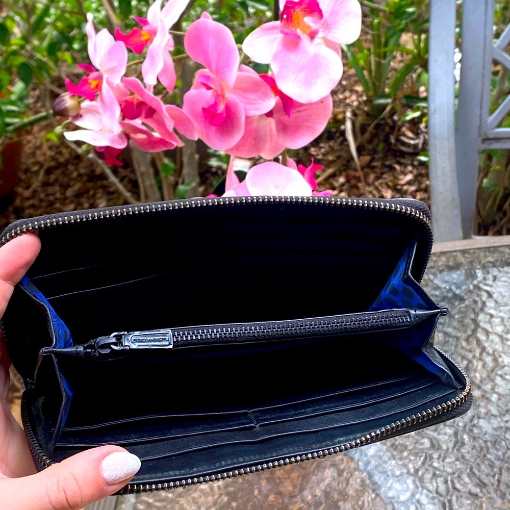 Rebecca Minkoff Blue & Purple Snakeskin Zip Wallet - Picture 3 of 16